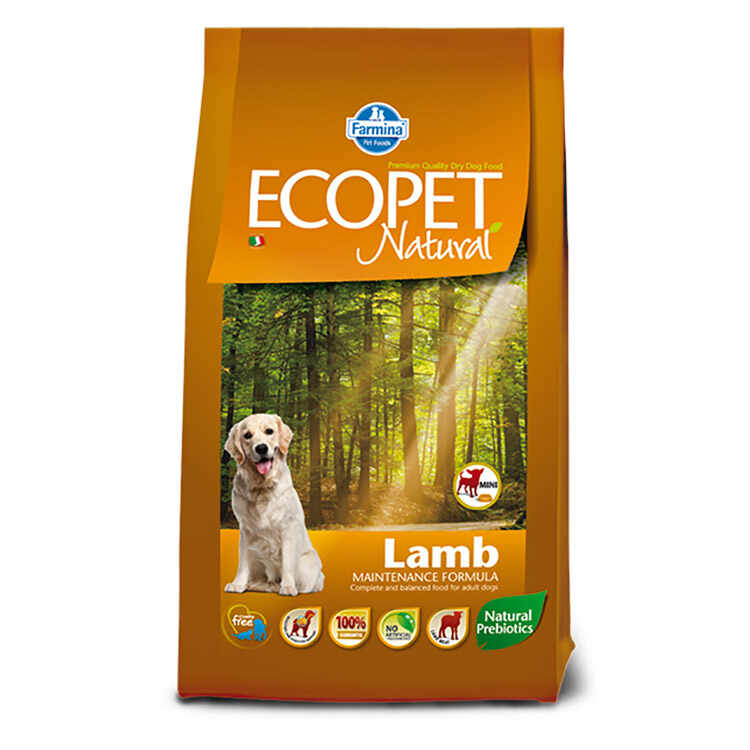 Hrana Uscata Caini ECOPET NATURAL Lamb Mini 12kg