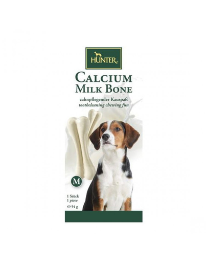 HUNTER Calcium Milk Bone Os cu calciu pentru caini M 54g