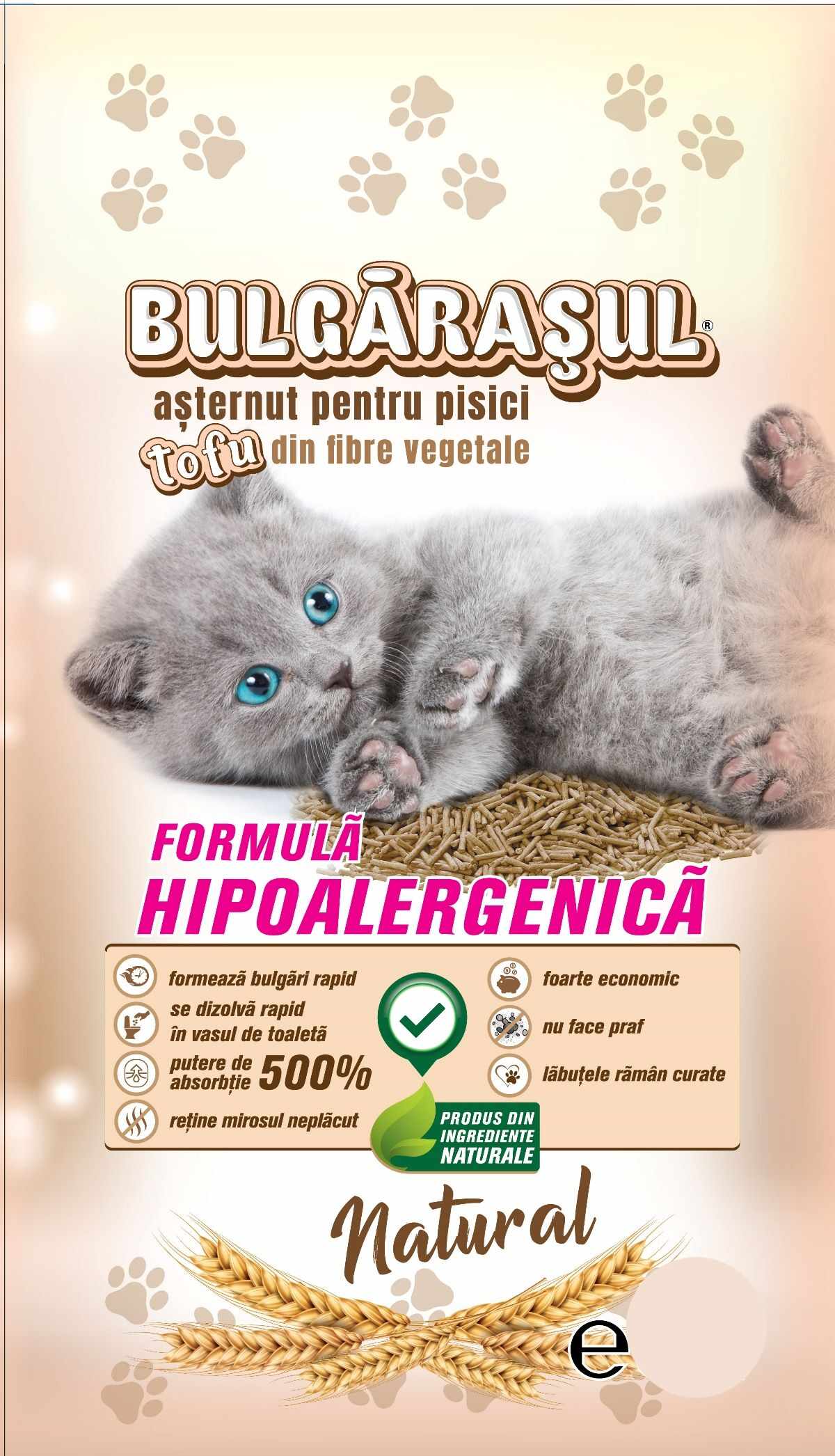 Nisip Pisici Bulgarasul Tofu Natural 48L (20kg)