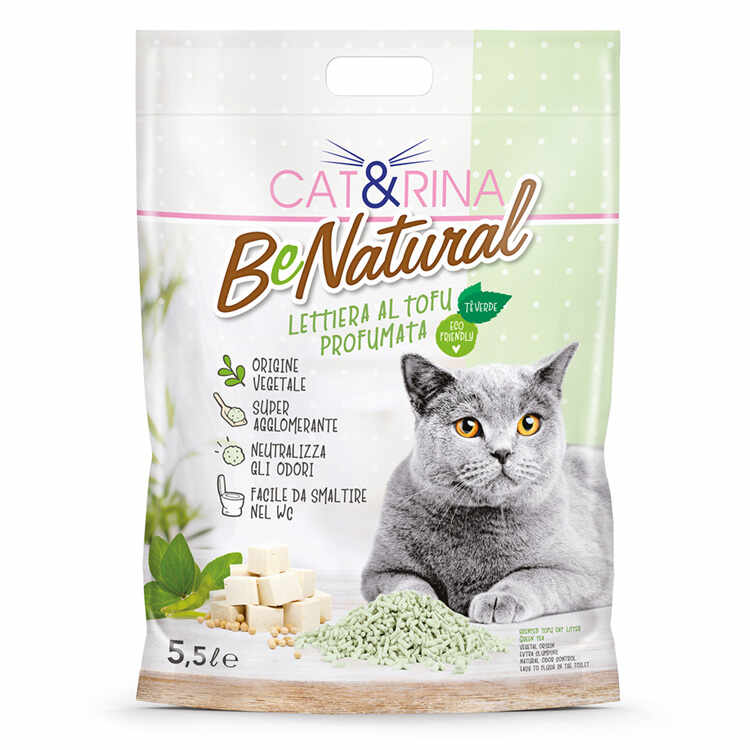 Nisip Pisici CAT RINA Tofu Ceai Verde 5.5L