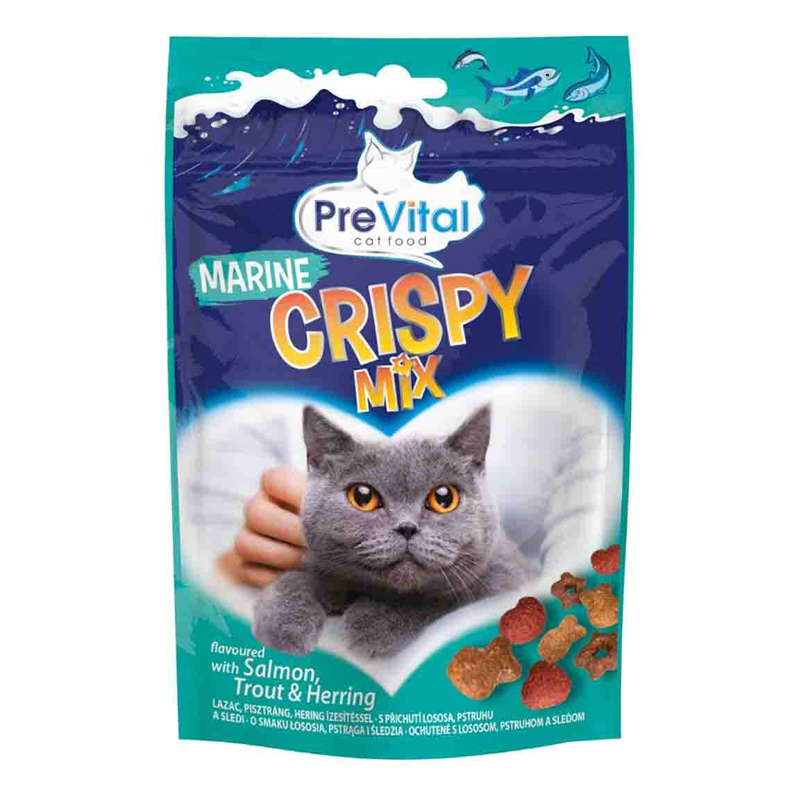 Recompense PREVITAL Snack Pisica Marine Crispy Mix 60g