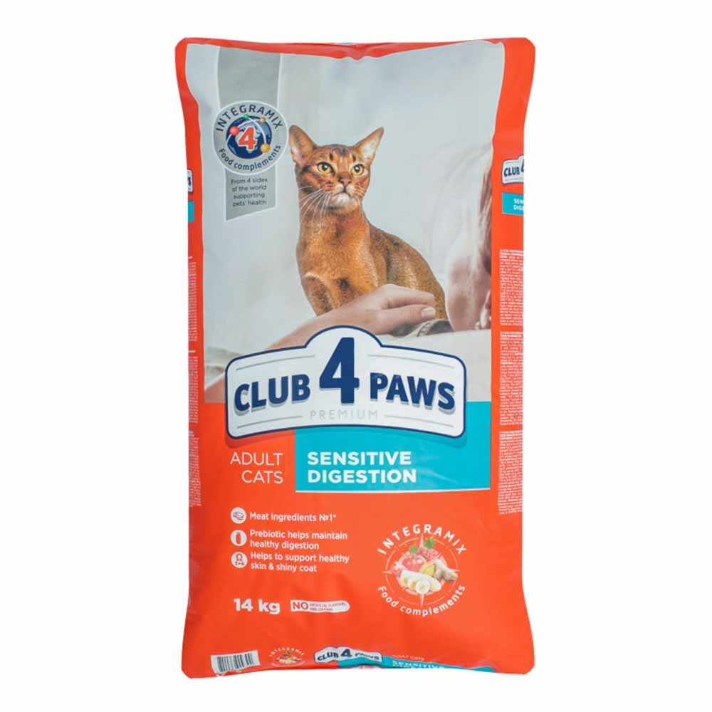 CLUB 4 PAWS Adult Sensitive 14kg Hrana Uscata Pisica