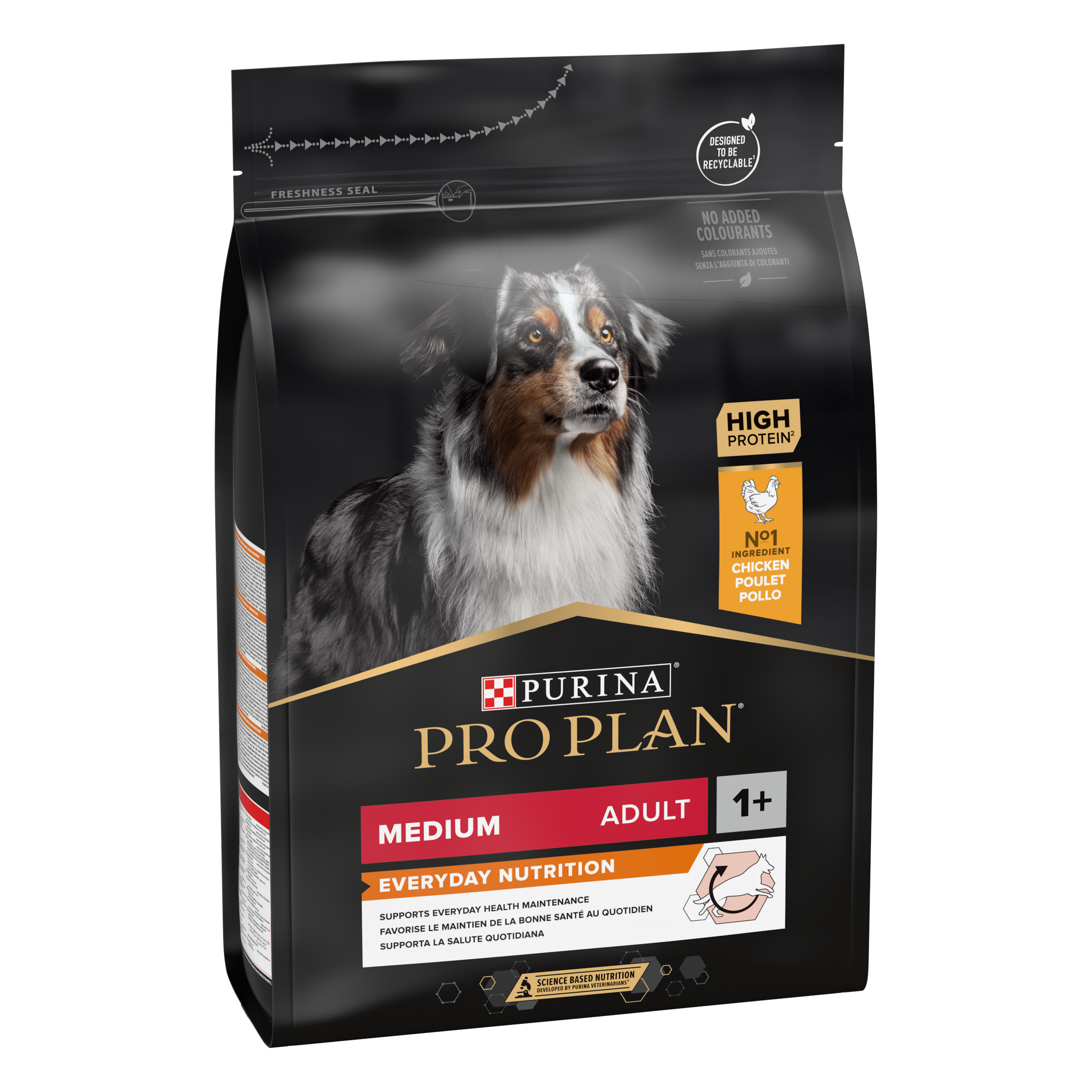 PURINA PRO PLAN ADULT Everyday Nutrition, Talie Medie, Pui, 3 kg