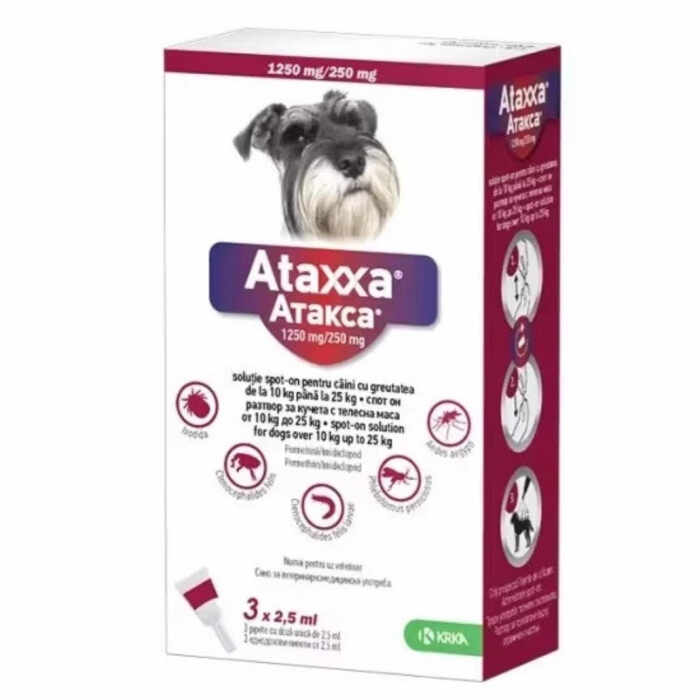 Ataxxa Dog 100 (10-25 kg), 3 pipete