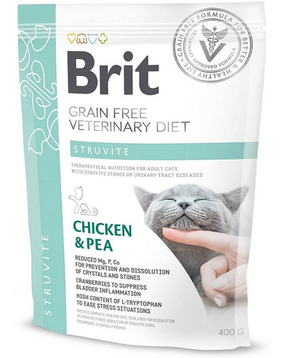 BRIT Veterinary Diets Cat Struvite 400 g Dieta veterinara pisici cu probleme ale tractului urinar inferior