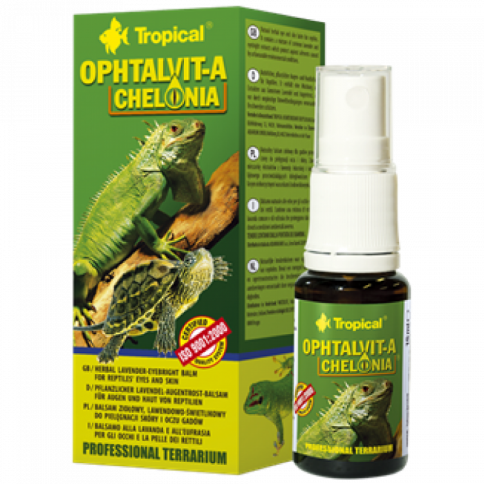 OPHTALVIT-A CHELONIA ingrijirea pielii si a ochilor reptilelor Tropical, 15 ml