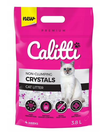 CALITTI Crystals Silicat pentru pisici 11,4 L (3x3,8 L)