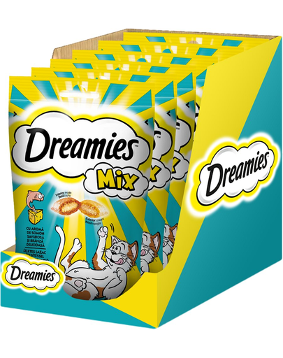 DREAMIES Dreamies recompensa pisica, somon si branza 6 x 60 g