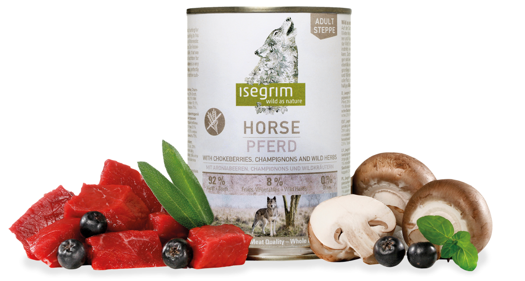 Hrana umeda, Isegrim Dog Adult Horse, 800 g