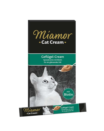 MIAMOR Cat PoultryCream recompensa crema pisici 6x15ml pasare