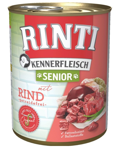 RINTI Kennerfleish Senior Beef 800 g Hrana caini seniori, cu vita