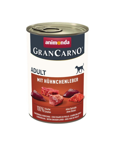 ANIMONDA GranCarno Adult with Chicken liver 400 g ficata de pui, hrana caine adult
