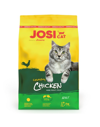 JOSERA JosiCat Crunchy Chicken 10kg carne de pasare pentru pisici adulte