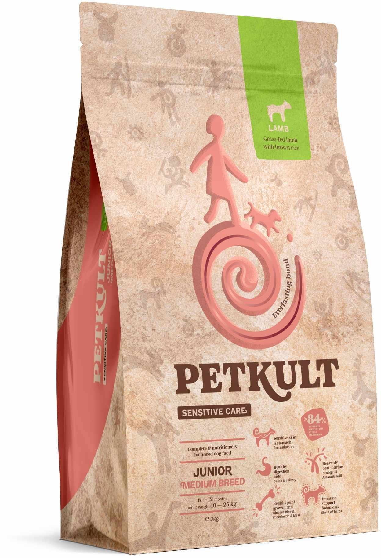 Petkult Sensitive Junior Medium, 1 kg