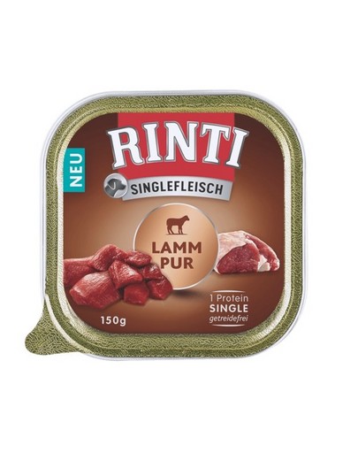 RINTI Singlefleisch Lamb Hrana umeda caine, cu miel 150g