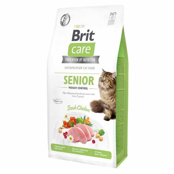 Brit Care Cat GF Senior Weight Control, 7 kg