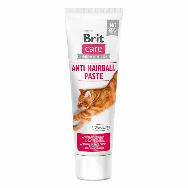 Brit Care Cat Paste Anti Hairball With Taurine, 100 g