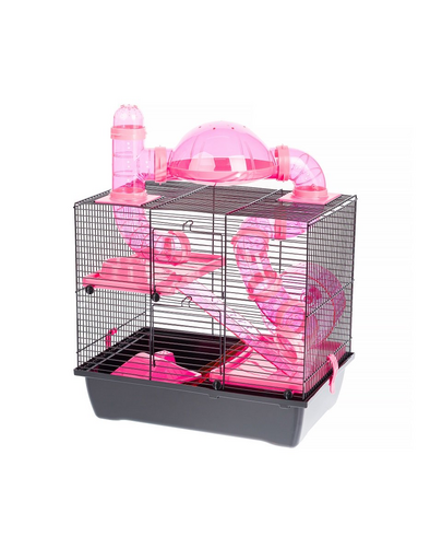 INTERZOO Rocky + Taras Cusca de hamster 42 cm roz