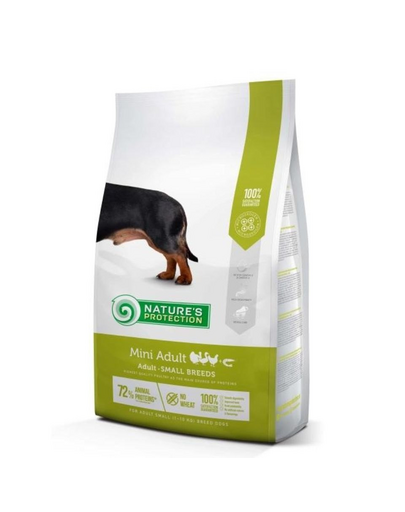 NATURES PROTECTION Mini Adult Poultry with Krill Small Breed Dog 2 kg Hrana caini talie mica, cu pasare si krill