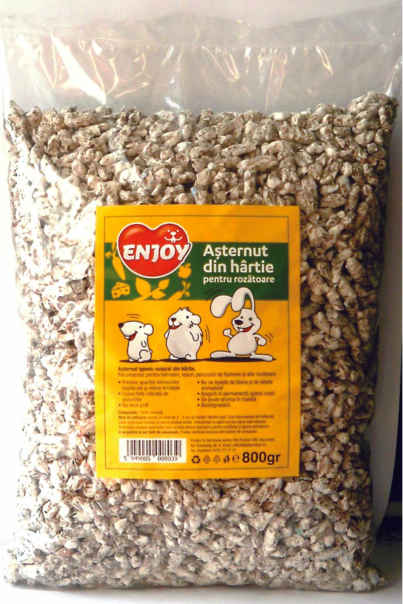 Asternut igienic din hartie Enjoy 800 g