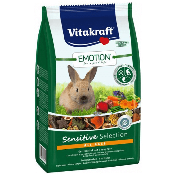 Hrana pentru iepuri Vitakraft Emotion Sensitive 600G