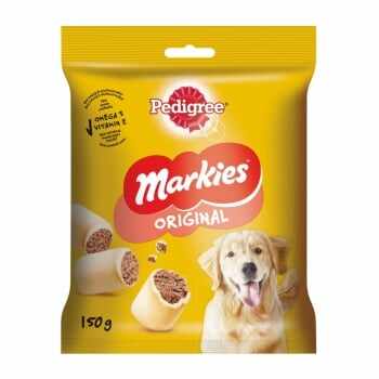 PEDIGREE Markies, recompense câini, biscuiți, aromă de măduvă, 150g