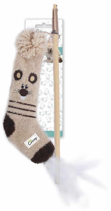 ALL FOR PAWS Cat Sock Baghetă jucărie pentru pisici şosetă şoarece,122x8.5x5.5cm