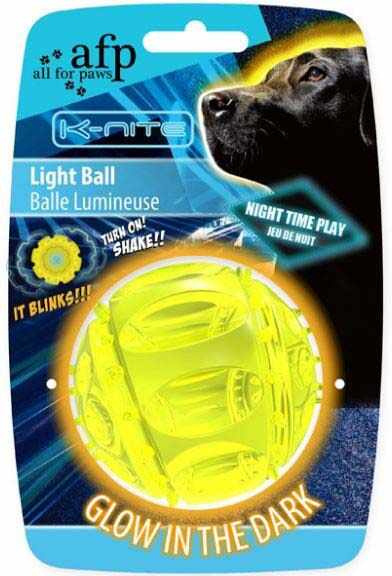 ALL FOR PAWS K-NITE Jucărie pentru câini Minge luminoasă, cu LED 7,3x7,3x7,6cm