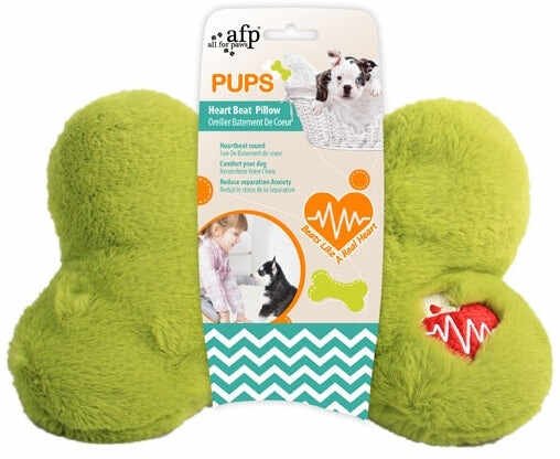 ALL FOR PAWS Pups Jucărie pentru căţeluşi Pernă os cu inimă, 28x20x17,5cm