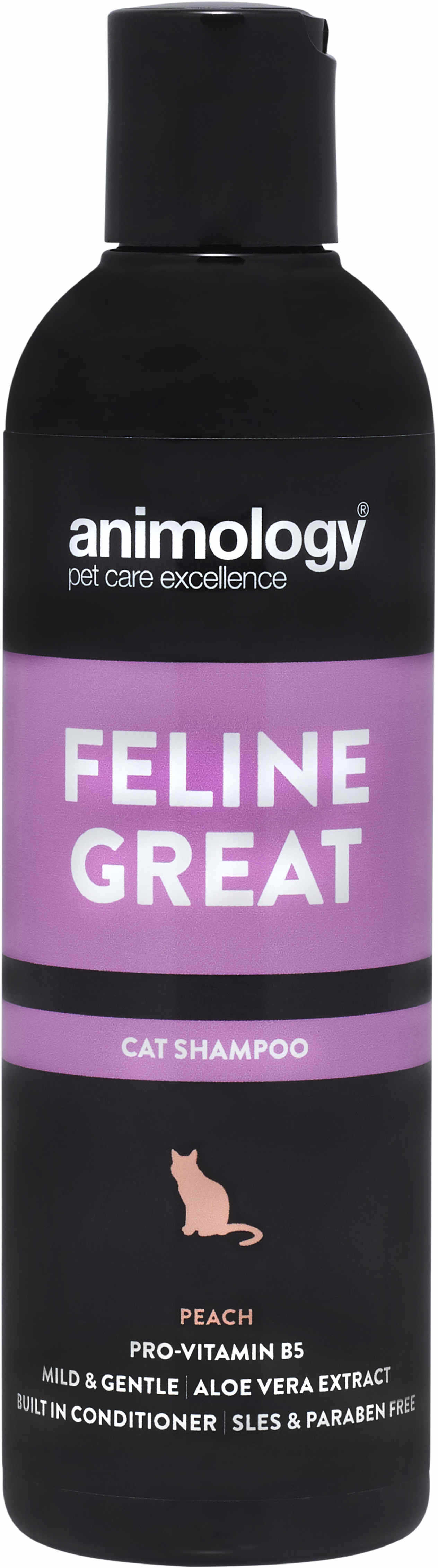 ANIMOLOGY Şampon pentru pisici Feline Great, Piersică 250ml