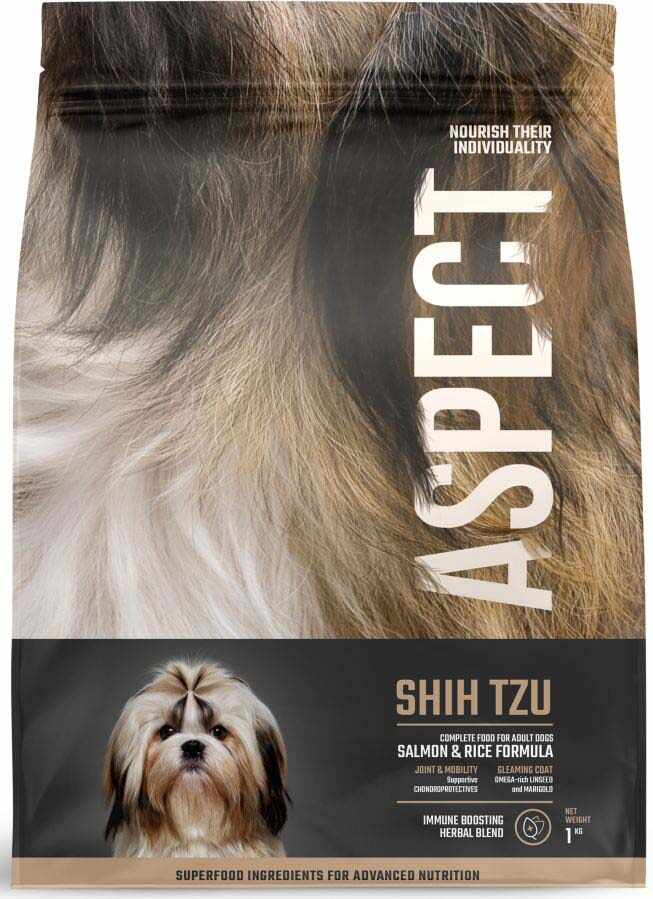 ASPECT Shih Tzu, hrană completă pentru câini adulţi, Somon şi Orez 1kg