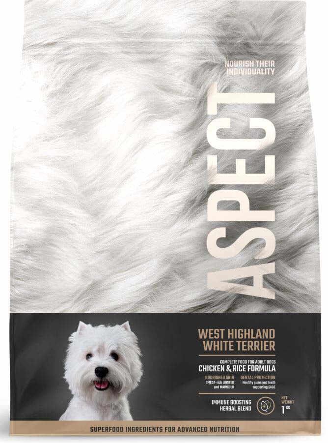 ASPECT West Highland Terrier, hrană completă pentru câini adulţi, Pui şi Orez