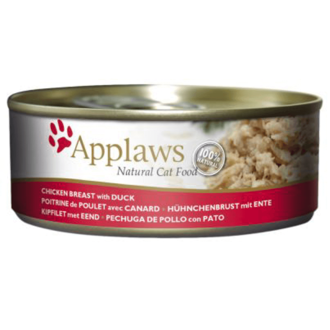 Hrana pentru pisici cu piept de pui si rata APPLAWS 156g