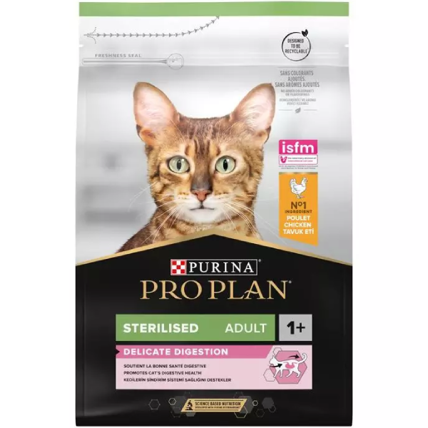Hrana pentru pisici sterilizate Pro Pan Sterilised Cat Pui 1.5kg