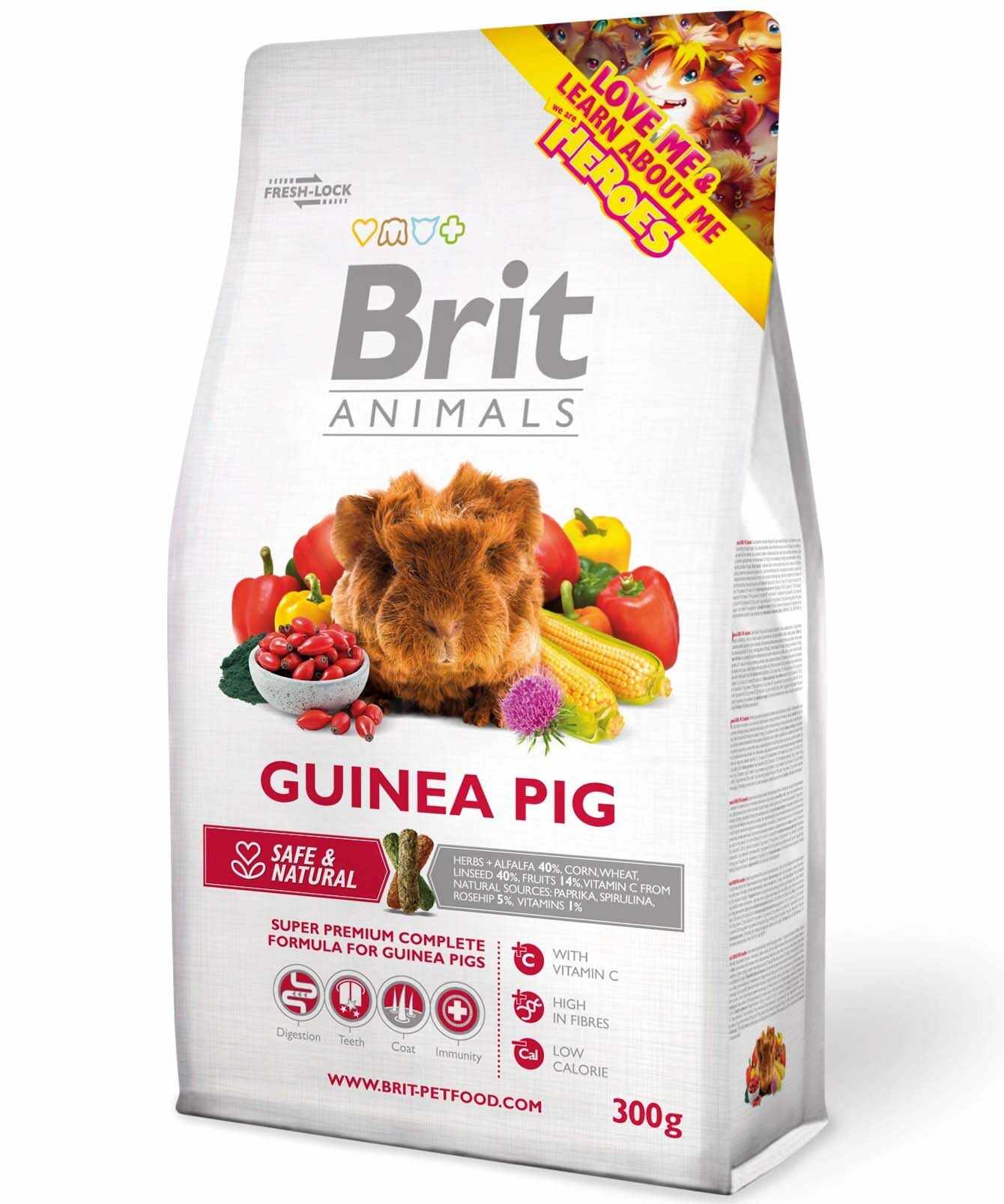 BRIT ANIMALS Guinea pigs, hrană completă pentru Porcuşori de Guineea 300g