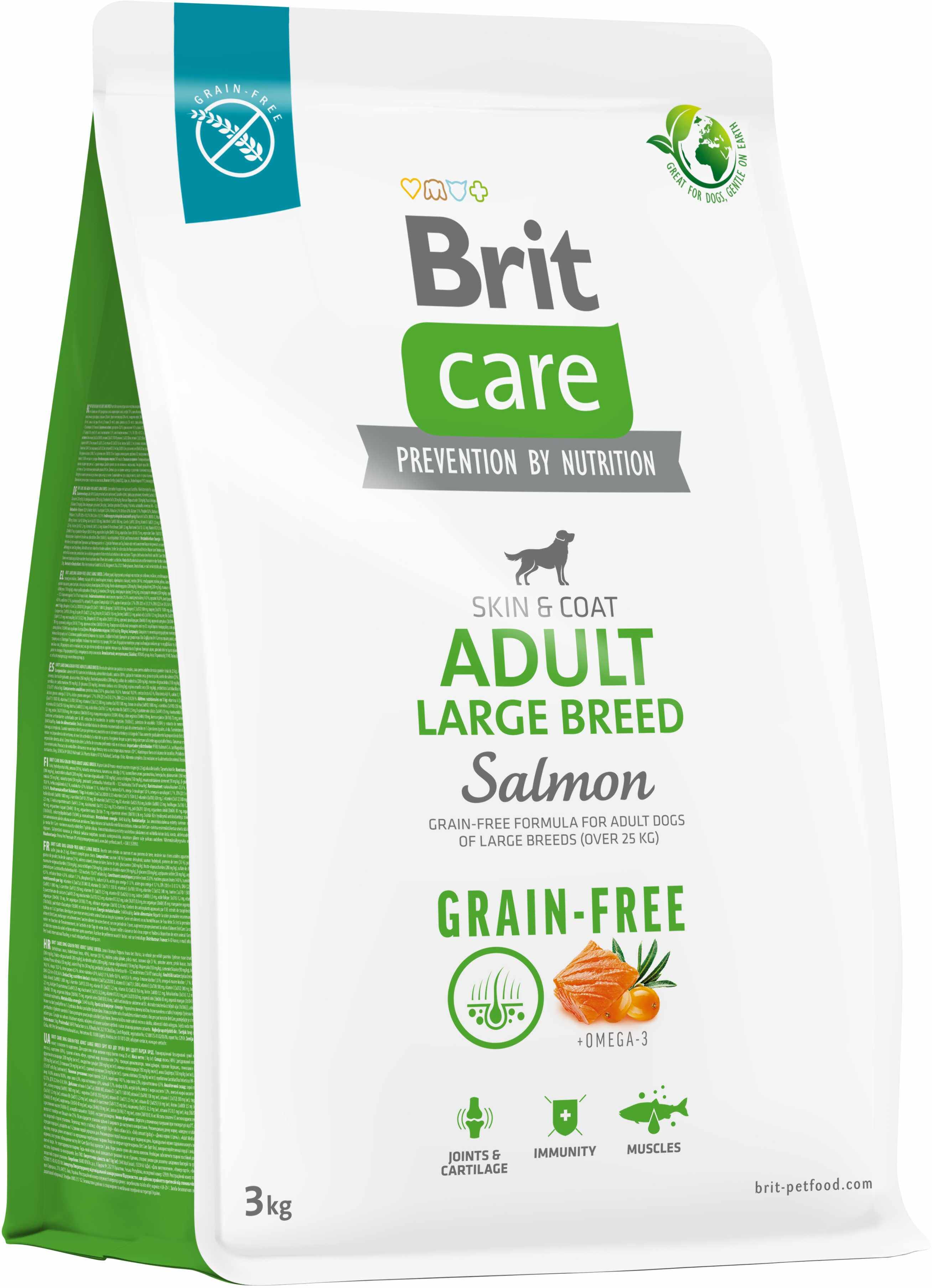 BRIT CARE Grain-free Adult Large Breed, cu Somon şi Cartofi