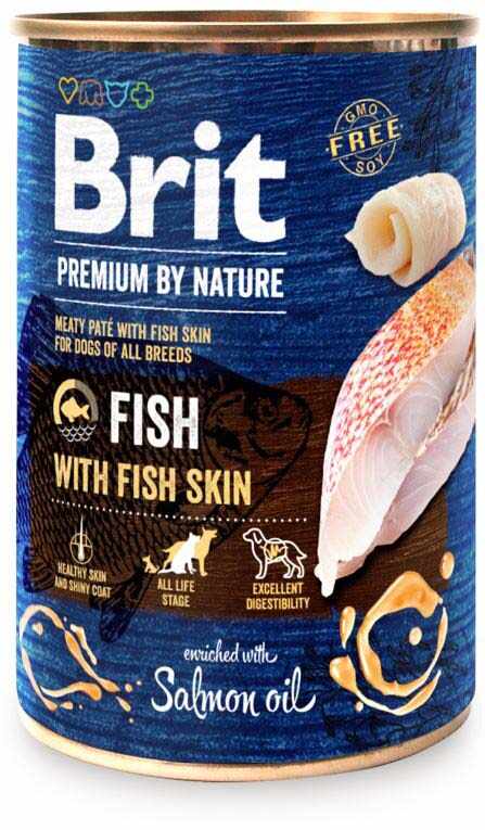 BRIT Premium by Nature Conservă pentru câini, Peşte cu piele
