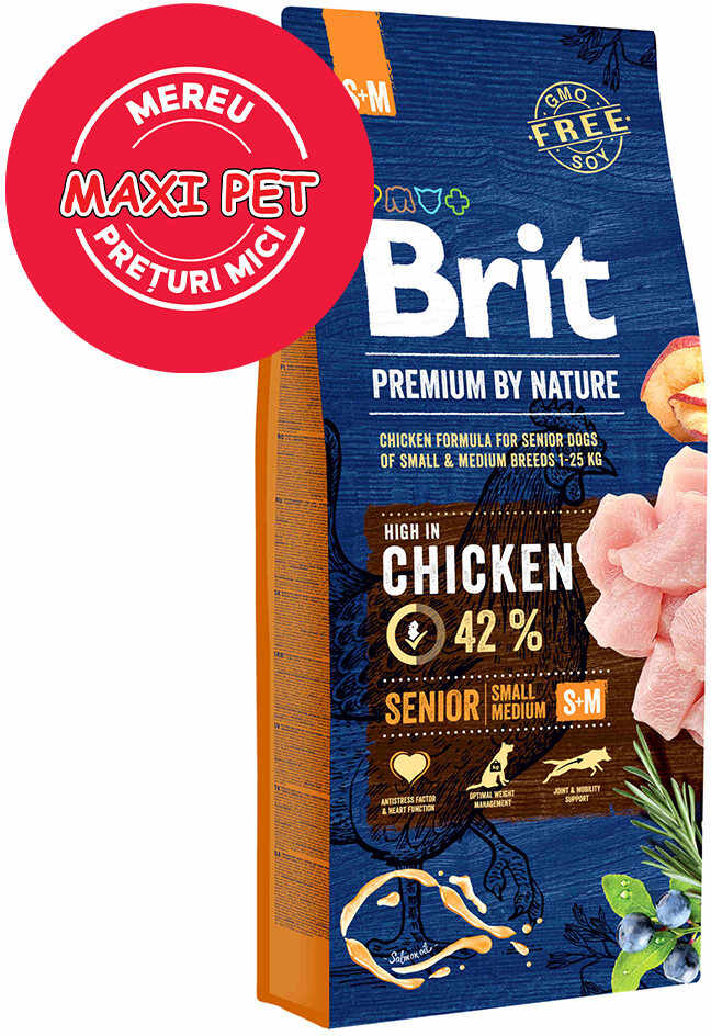 BRIT Premium by Nature SENIOR Small/Medium Breed