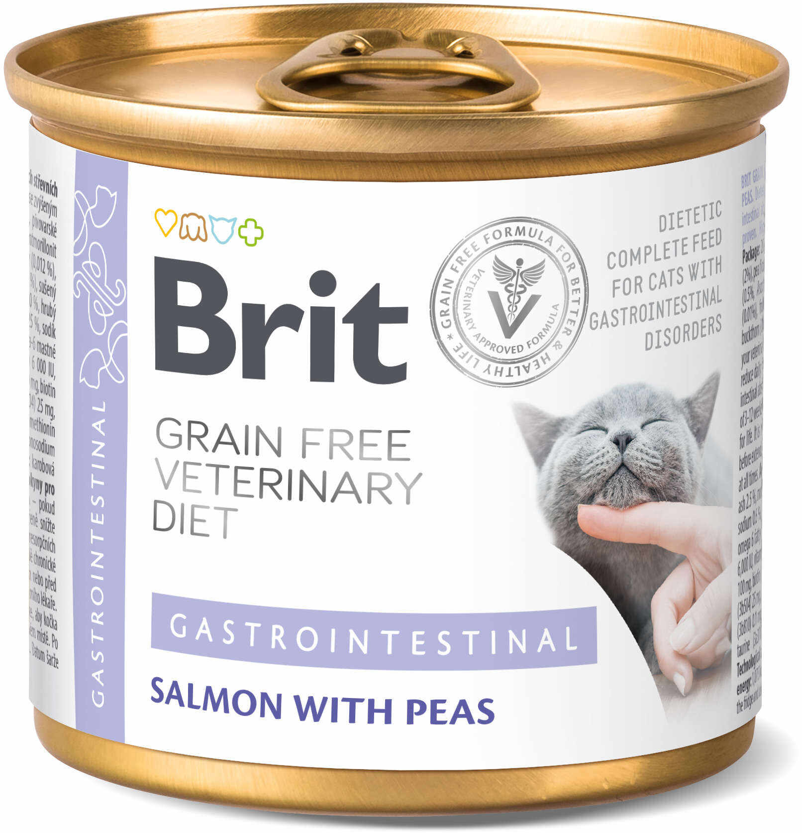 BRIT VD Gastrointestinal Conservă pt. pisici, tulburări gastrointestinale 200g