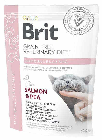 BRIT VD Hypoallergenic pentru pisici, reducerea intoleranţei la hrană