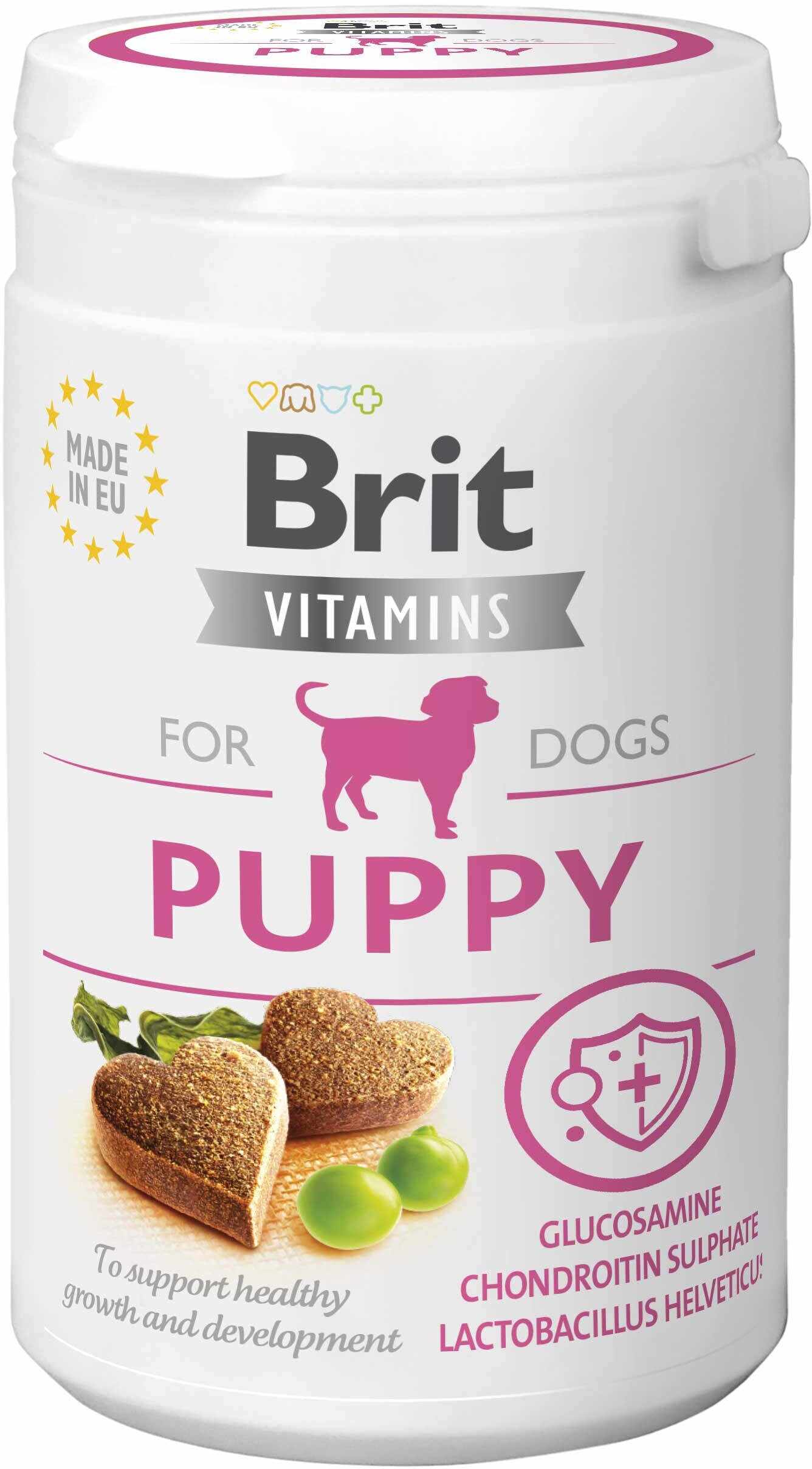 BRIT Vitamins PUPPY, recompensă funcţională semi-umedă pentru căţei 150g