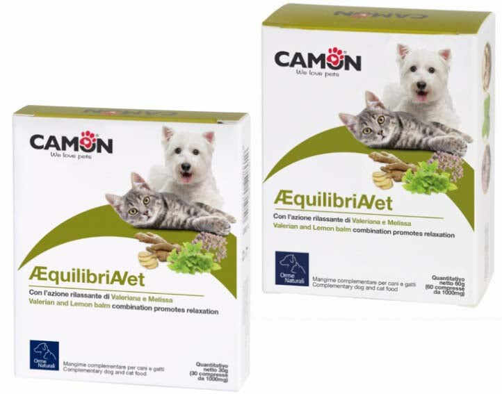 CAMON AEquilibriAVet Tablete antistres pentru câini şi pisici, 60 tablete