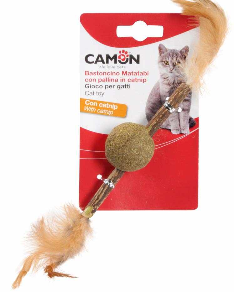 CAMON Jucărie pentru pisici Băţ, cu Silver Vine şi Catnip, 30cm