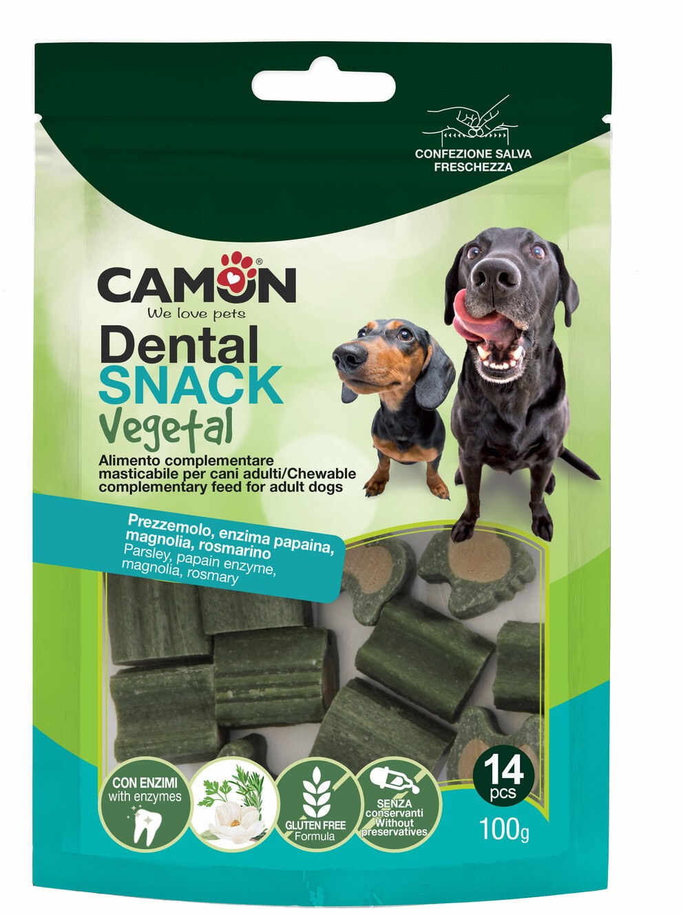 CAMON Recompense pentru câini Enzysticks Dental vegetal 14pcs/100g