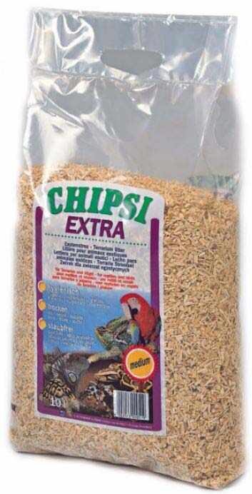 CHIPSI Extra Medium Aşternut granulat pentru păsări şi reptile 10L/2,8kg
