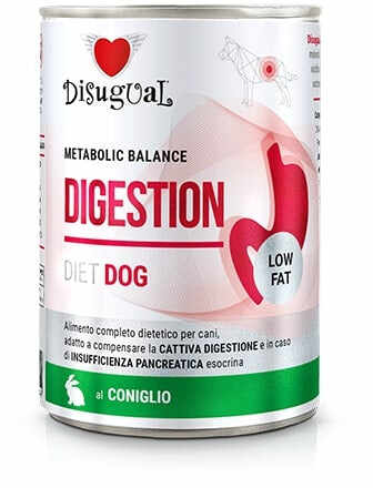 DISUGUAL Digestion Low Fat conservă pentru câini, cu carne de iepure 400g