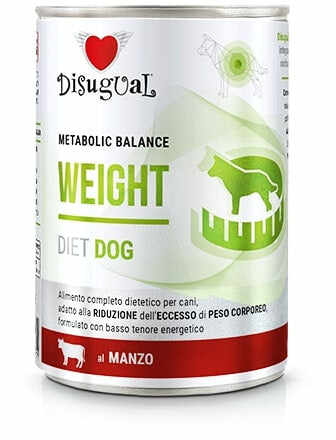 DISUGUAL Weight conservă pentru câini, cu carne de vită 400g