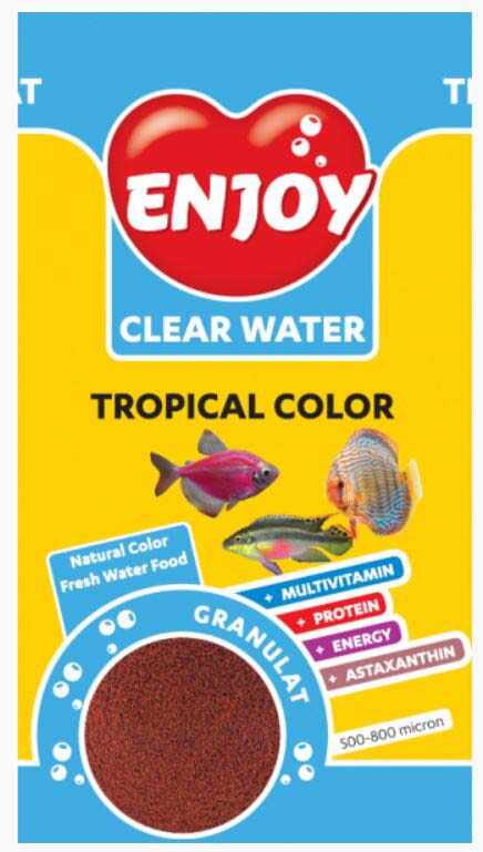 ENJOY Hrană pentru peşti, Tropical Color, Granule 250ml