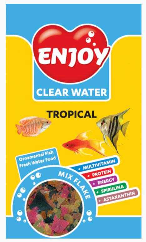 ENJOY Hrană pentru peşti, Tropical Mix, Fulgi 250ml
