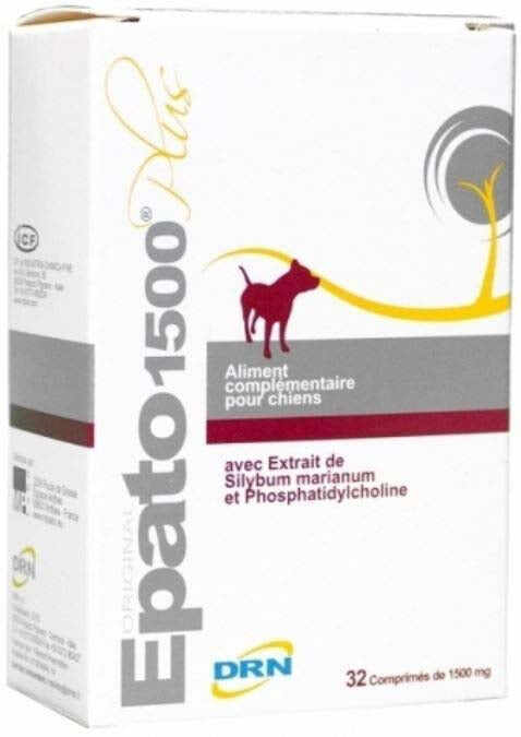 EPATO1500 Plus (DRN) Supliment hepato-protector pentru câini 1500mg, 32 tbl